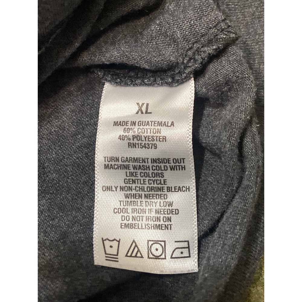 Aeropostale Womens XL Classic Crew T Charcoal Grey Pink Glitter NYC 1987 Graphic - Picture 7 of 7
